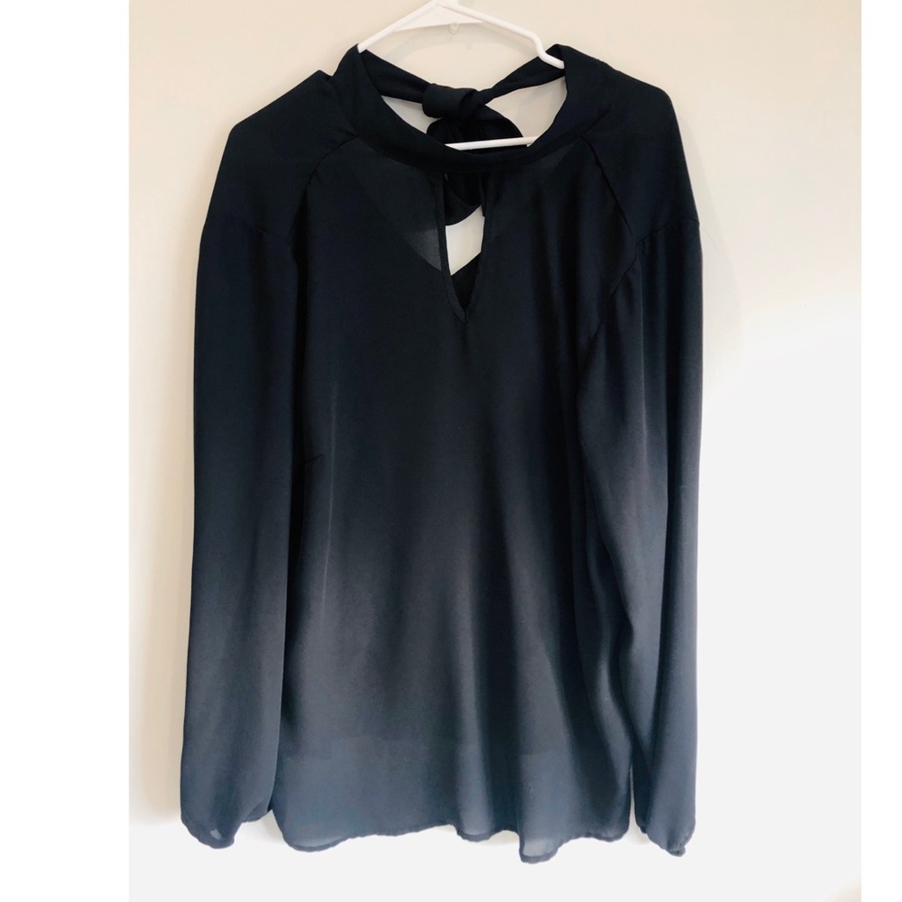 Torrid Black Sheer Top